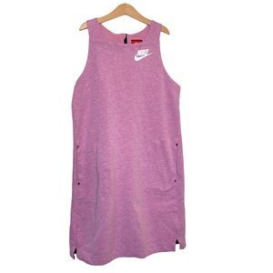 Nike Sportswear Girls Tech Fleece Dress Orchid 848192-565 Youth XL Pink